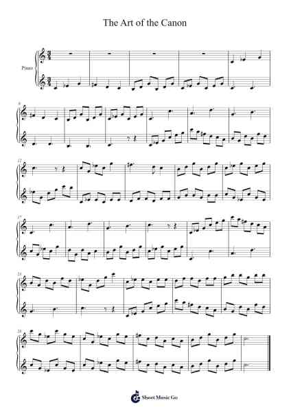 The Art of the Canon Sheet Music by undefined-Arr.Cugue Vebriel