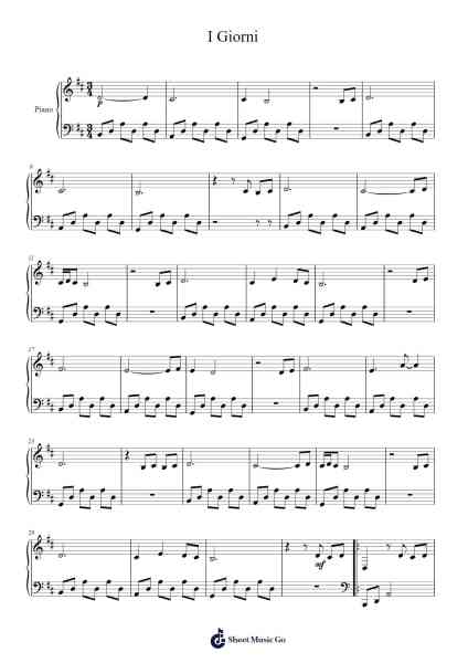 I Giorni Sheet Music by Eve Abiodun-Arr.Kingsmiah Burnekyle