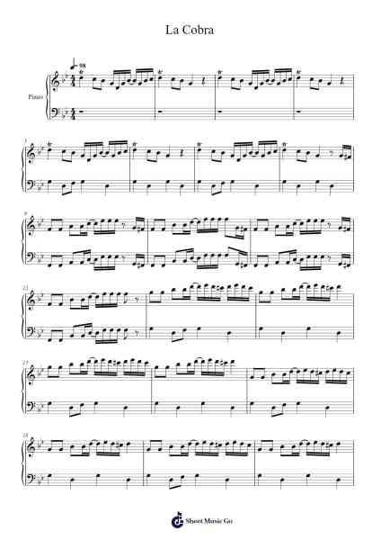 La Cobra Sheet Music by Fito Olivares-Arr.Hulclark