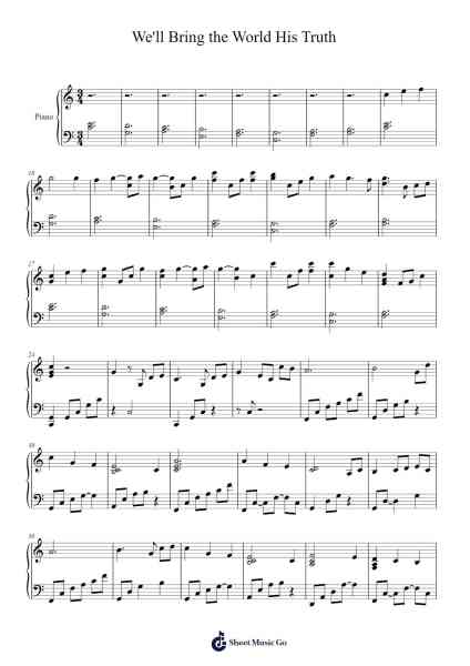 We'll Bring the World His Truth/Pachelbel's Canon Sheet Music by Janice Kapp Perry/John Pachelbel-Arr.Noelje