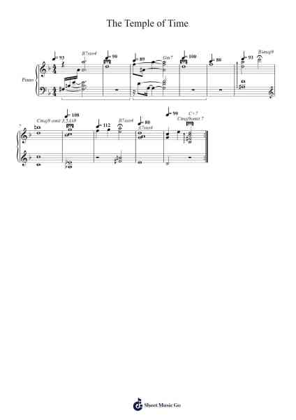 The Temple of Time Sheet Music by Koji Kondo/Yasuaki Iwata-Arr.Bartrhys Shelcie