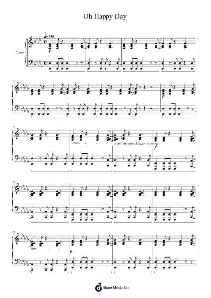 Oh Happy Day Sheet Music by undefined-Arr.Gembur