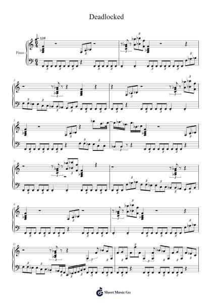 Deadlocked Sheet Music by F-777-Arr.Sanmott Leomick