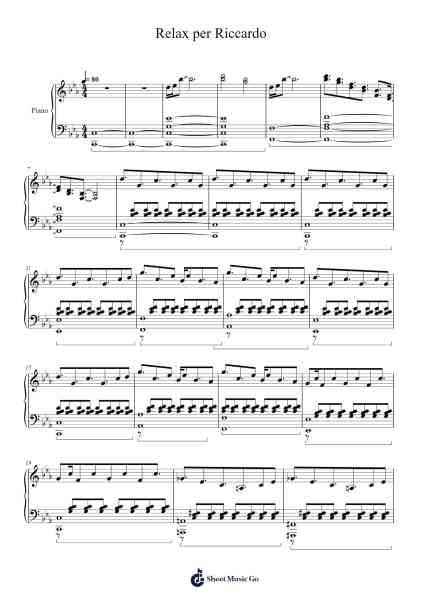 Relax per Riccardo Sheet Music by Jabur-Arr.Grever Carhume