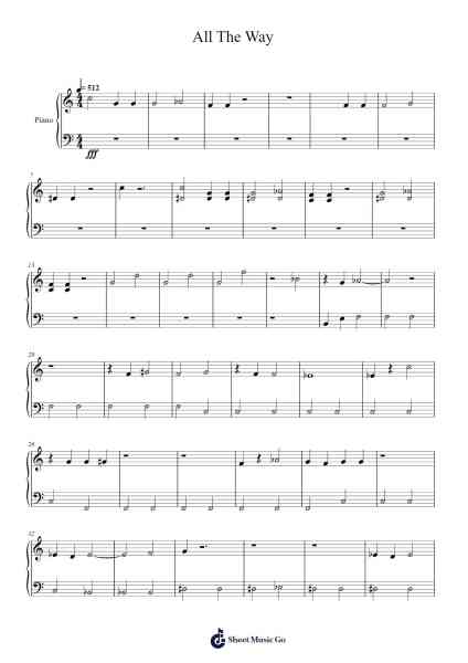 All The Way Sheet Music by Schmoyoho-Arr.Dougnick Steinmeo