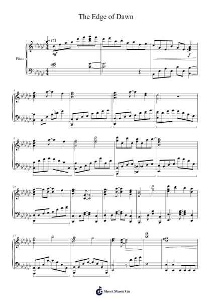 The Edge of Dawn Sheet Music by undefined-Arr.Toddgail