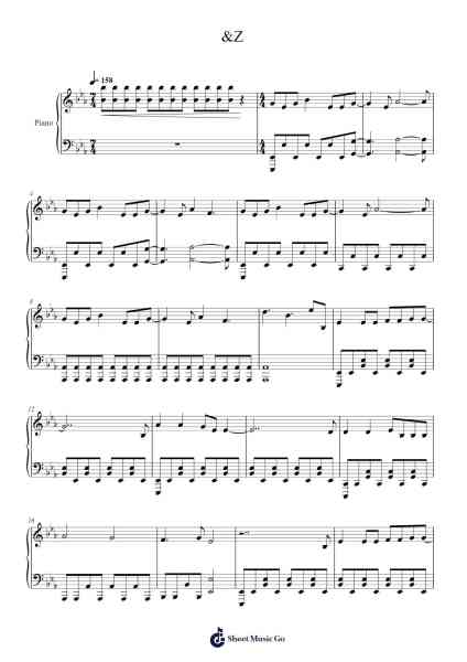 &Z Sheet Music by Hiroyuki Sawano-Arr.Sukin