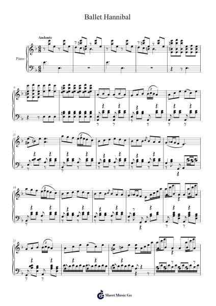 Ballet-Hannibal Sheet Music by Andrew Lloyd Webber-Arr.Foxsam Sharpliam
