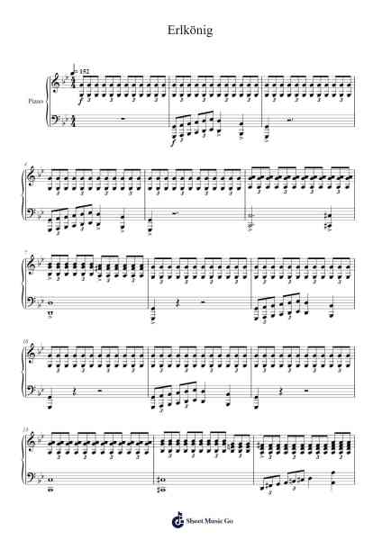 Erlkönig Sheet Music by Franz Schubert-Arr.Geward Mansloyd