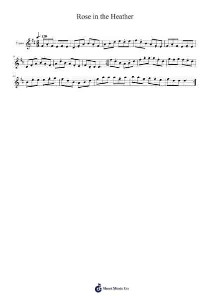 Rose in the Heather Sheet Music by Silkworm Smugglers-Arr.Browneclaude Petmond