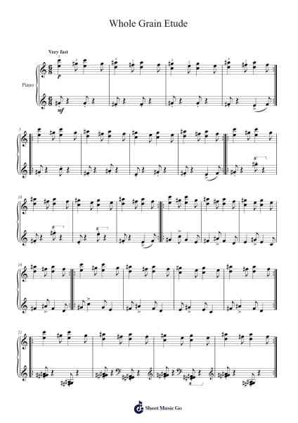 Whole Grain Etude Sheet Music by Tuukka Jokilehto-Arr.Jobrist