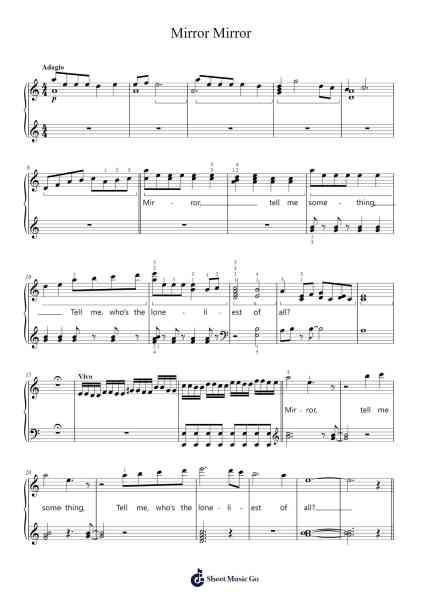 Mirror Mirror Sheet Music by Jeff Williams-Arr.Norther