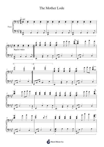 The Mother Lode Sheet Music by THOM YORKE-Arr.Cofvey Fieldmeo