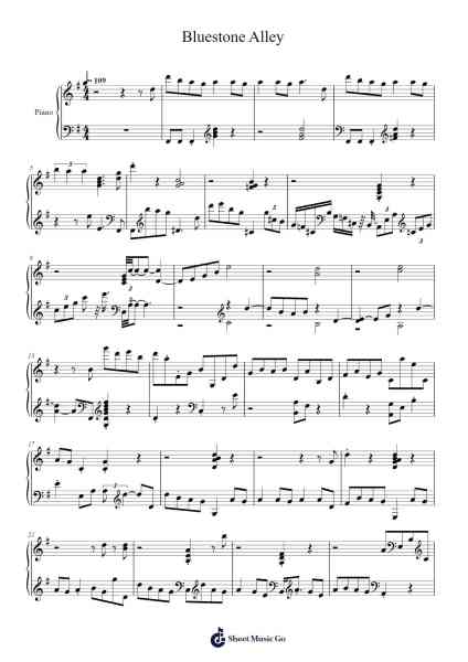 Bluestone Alley Sheet Music by undefined-Arr.Houscar Moulwat