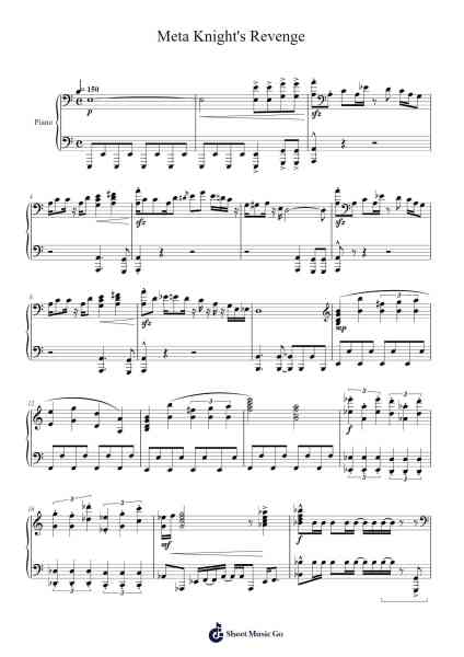 Meta Knight's Revenge Sheet Music by Werning Dalky-Arr.Tayhal Lynchyale