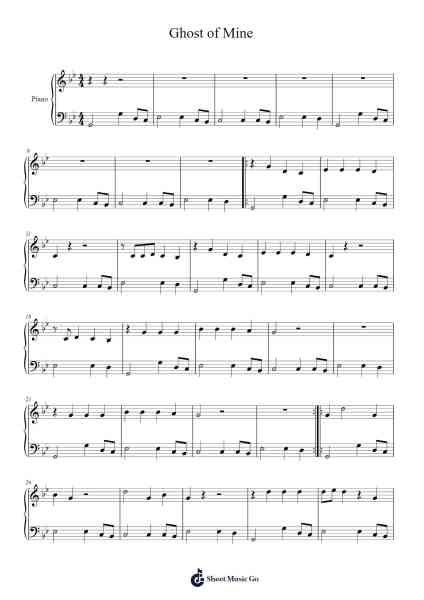 Ghost of Mine Sheet Music by undefined-Arr.Ianruth Xalain