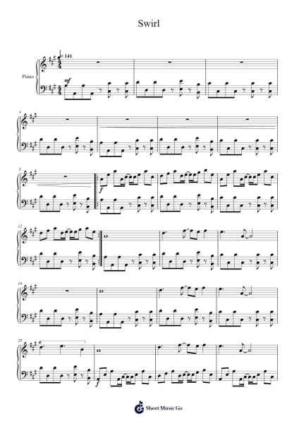 Swirl Sheet Music by undefined-Arr.Wyattnix Abniel