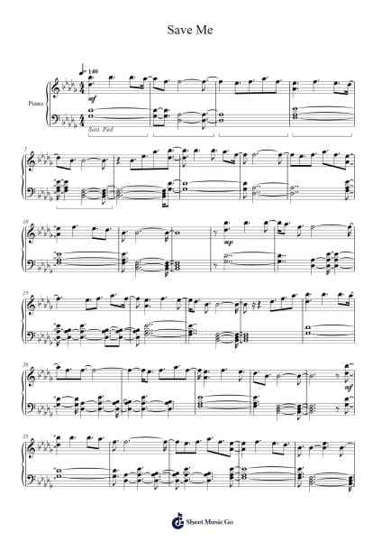 Save Me Musica per pianoforte di undefined - Arr.Kayrist