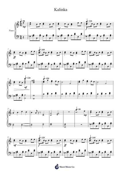 Kalinka Sheet Music by Iván Lariónov-Arr.Stator
