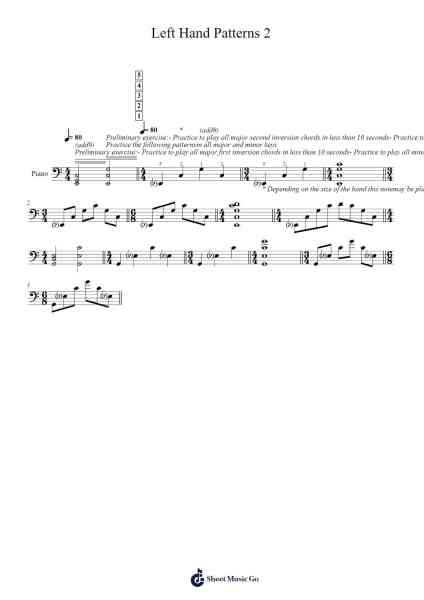 Left Hand Patterns 2 Sheet Music by Tuukka Jokilehto-Arr.Mickkay