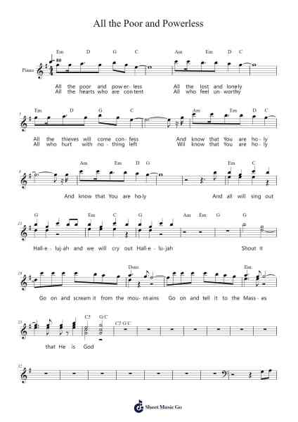All the Poor and Powerless Sheet Music by Leslie Jordan/David Leonard-Arr.Wolflor Coltrid