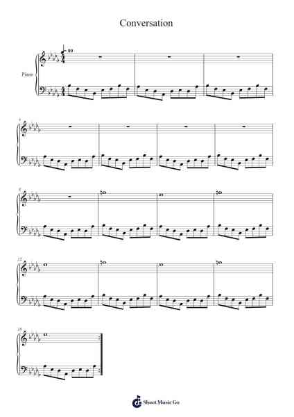 Conversation Sheet Music by undefined-Arr.Maglius