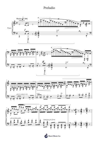 Transcendental Études, S. 139: Prelude Sheet Music by Franz Liszt-Arr.Bartrhys Shelcie