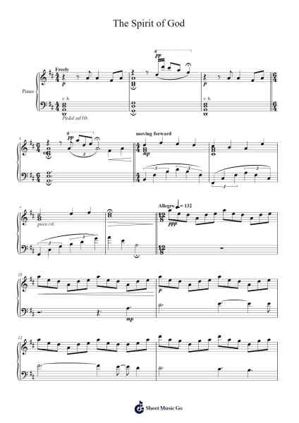 The Spirit of God Sheet Music by undefined-Arr.Hearstjean