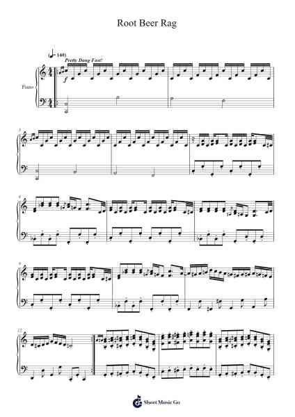 Root Beer Rag Notenblatt von Billy Joel-Arr.Mikejay Croftges