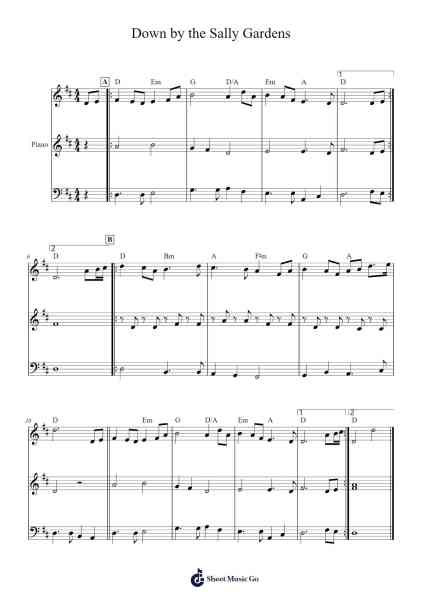 Down by the Sally Gardens Sheet Music by undefined-Arr.Wrightac Phimaud