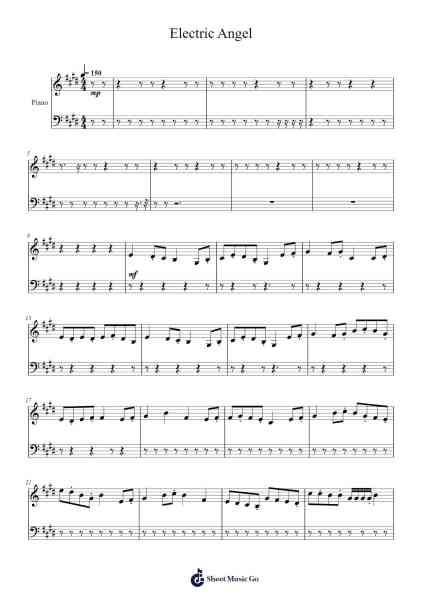 Electric Angel Sheet Music by cherripoxi-Arr.Judmons Bairdchel