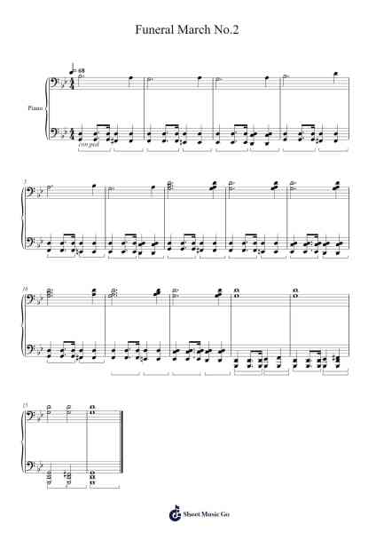 Funeral March No.2 Sheet Music by Tuukka Jokilehto-Arr.Besder