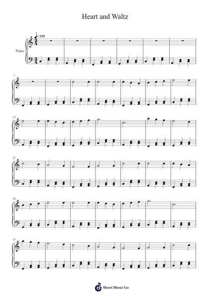 Heart and Waltz Sheet Music by undefined-Arr.Waygrid