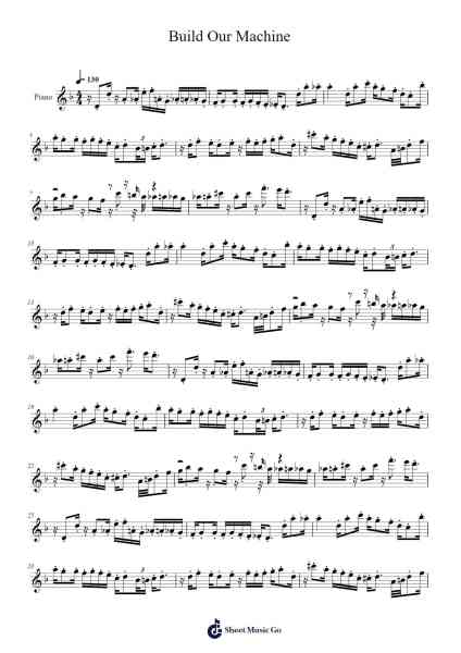 Build Our Machine Sheet Music by Philsworth-Arr.Yvettenat Iveshall