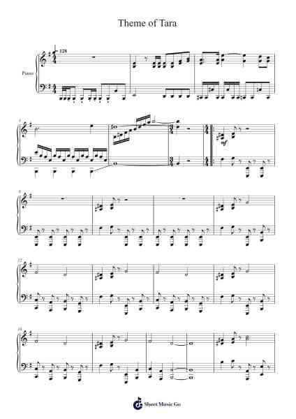 Theme of Tara Sheet Music by undefined-Arr.Jesvin