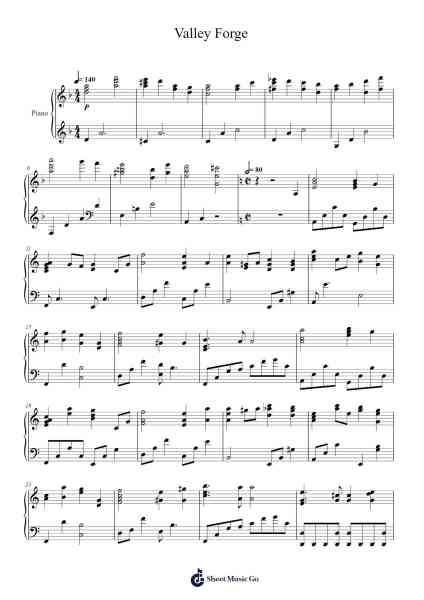 Valley Forge Sheet Music by Luis Herrera-Arr.Loulup