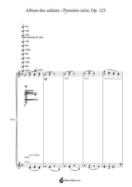 Album des enfants - Première série, Op. 123 Sheet Music by Cécile Chaminade-Arr.Gwenje Cookmike