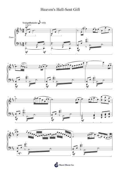 Heaven's Hell-Sent Gift Sheet Music by DM DOKURO-Arr.Lytckey Comnel