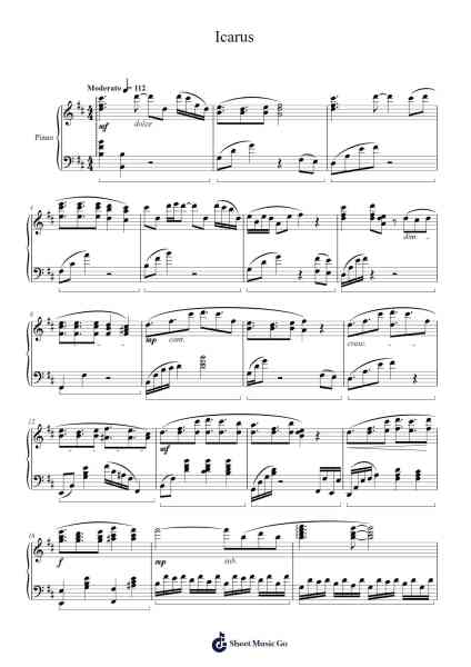Icarus Sheet Music by Lars Rumpf-Arr.Tifvian Pegcon
