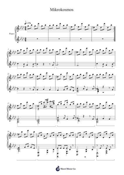 Mikrokosmos Sheet Music by Fowkyle Everpher-Arr.Yuledawn
