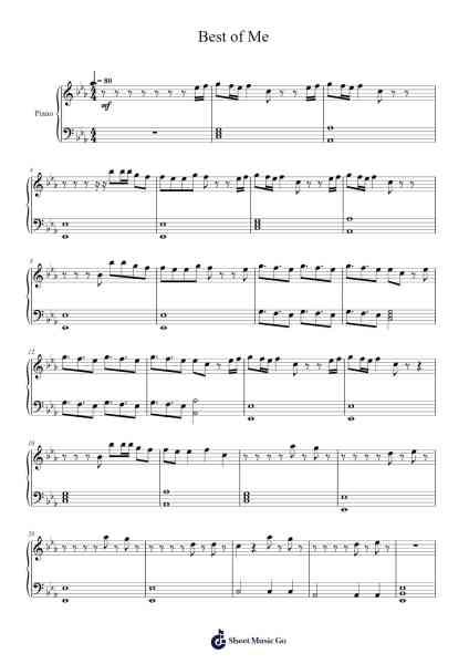 Best of Me Sheet Music by Sheilou Browningbryce-Arr.Hobryce Cookeniei