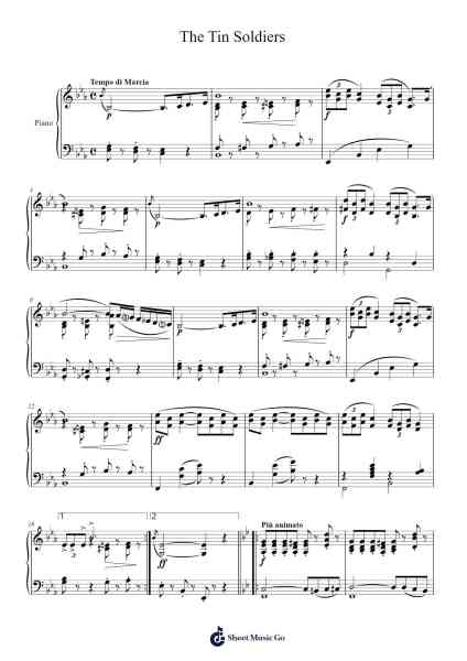 The Tin Soldiers Sheet Music by Frank E. Hersom-Arr.Woodthorne Rylee