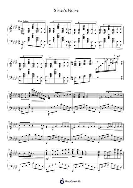Sister's Noise Sheet Music by Maiko Iuchi-Arr.Spenvice