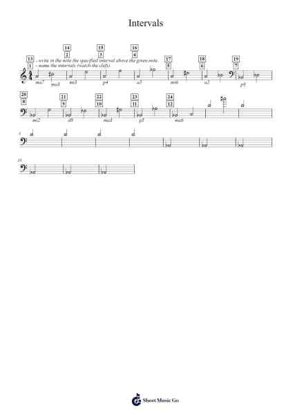 Intervals Sheet Music by Marc Sabatella-Arr.Fieldtein