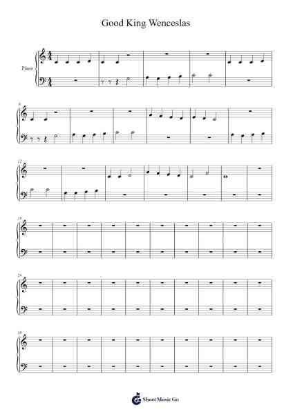 Good King Wenceslas Sheet Music by undefined-Arr.Sampcon Mevans