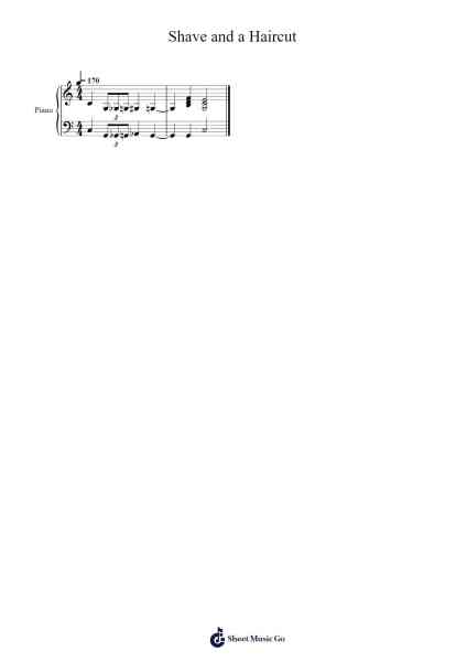 Shave and a Haircut Sheet Music by eladvolpert-Arr.Gillnise