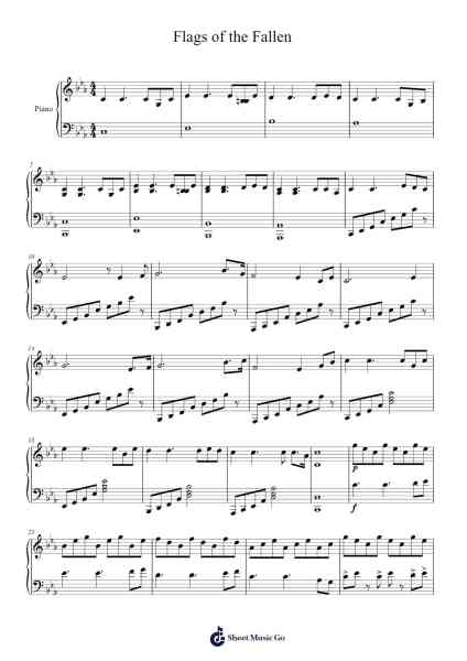Flags of the Fallen Sheet Music by Cathy Wu-Arr.Colhill Crichjo