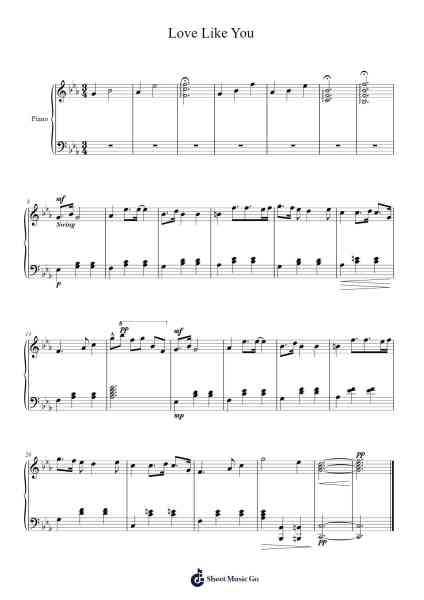 Love Like You Sheet Music by Rebecca Sugar-Arr.Derwy Joylogg