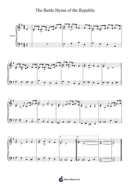 The Battle Hymn of the Republic Sheet Music by William Steffe-Arr.Kyleret Earlkyle