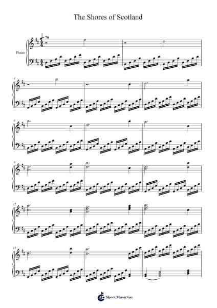 The Shores of Scotland Sheet Music by Brandon Merritt-Arr.Dickbryce Biien